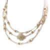 Les Trésors De Lily [N8811] - 'Carmen' Cable Necklace In Beige Gold