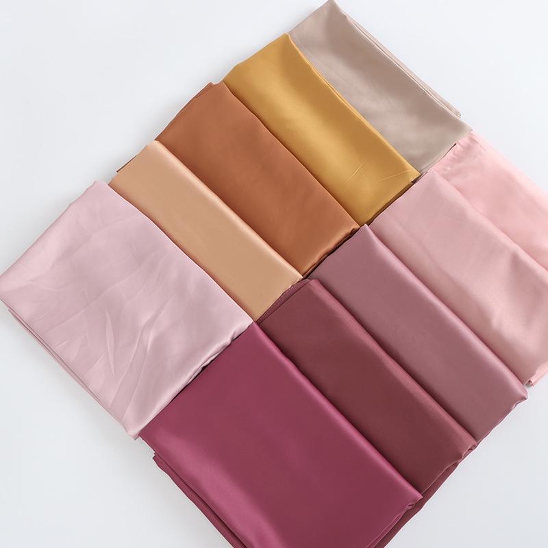 Middle Eastern Women's Sun Protection Imitation Silk Satin Headscarf