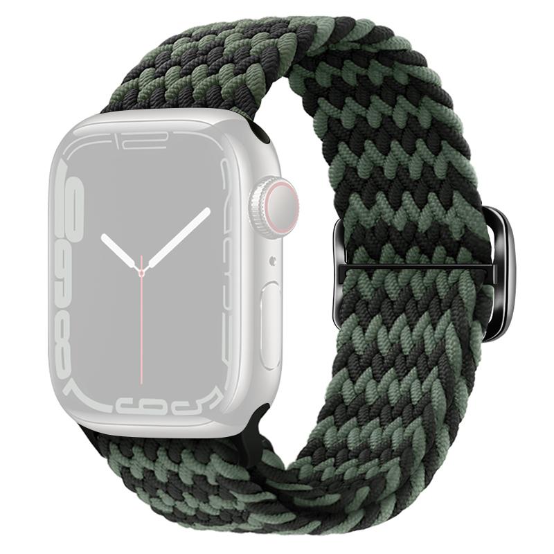 For Apple Watch Series 10 42mm/9 8 7 41mm/SE (2023) SE (2022) SE 6 5 4 40mm/3 2 1 38mm Watch Band Braided Nylon Strap