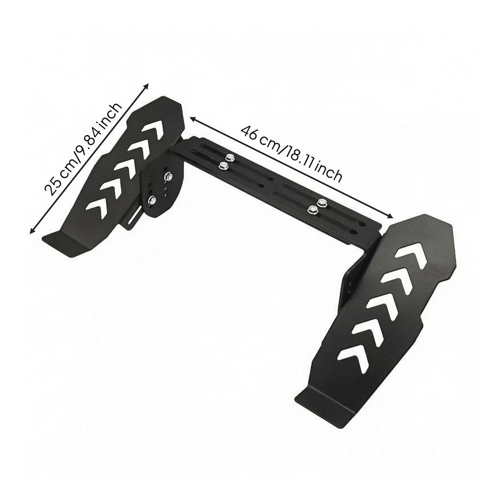 Electric Vehicle Foot Pedal Universal Footrest with Anti-Slip Plates Aftermarket