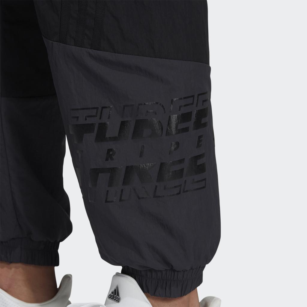 Adidas Si Wov Pnt Patchwork Letter Drawstring Sports Pants Men Bottoms Black GT6360