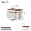 MinNai Outdoor Storage Box with Wooden Lid
