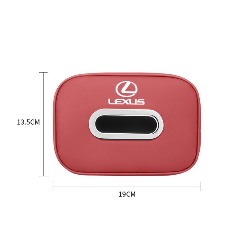 Car Tissue Box Quality Leather Auto Paper Towel Storage Bag For Lexus F-SPORT ES RX NX LS UX LM LX GX LC RZ IS CT GS RC HS SC