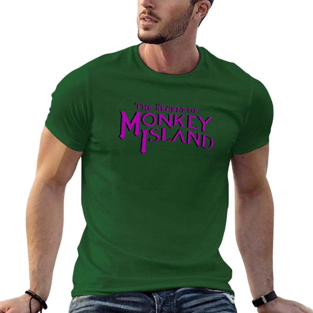 Monkey Island - The Secret of Monkey Island Original Logo Sticker T-Shirt blacks workout shirts for men