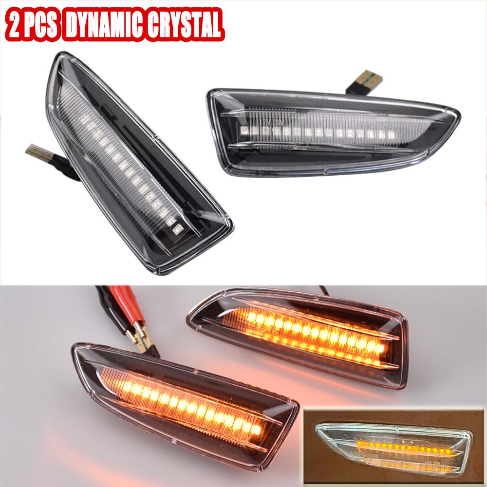 For Opel For Vauxhall Astra J K Crossland X Grandland ignia B Zafira C LED Dynamic Turn Signal Light Side Marker Lamp Fender