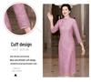 Elegant Pink Plus Size Chinese Style Short Sleeve Wedding Dress for Mothers & Mothers-in-Law - Autumn 2025 Collection