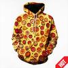 Men's Clothing 3D Printed Funny Food Pizza Hoodie Men's Streetwear Men's Oversized Hoodie Pullover Men's Autumn Hoodie