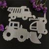 Site Truck Forklift Truck Design Style Metal Cutting Die Stencil for DIY Scrapbooking Album Photo Embossing Paper Card Craft Decor