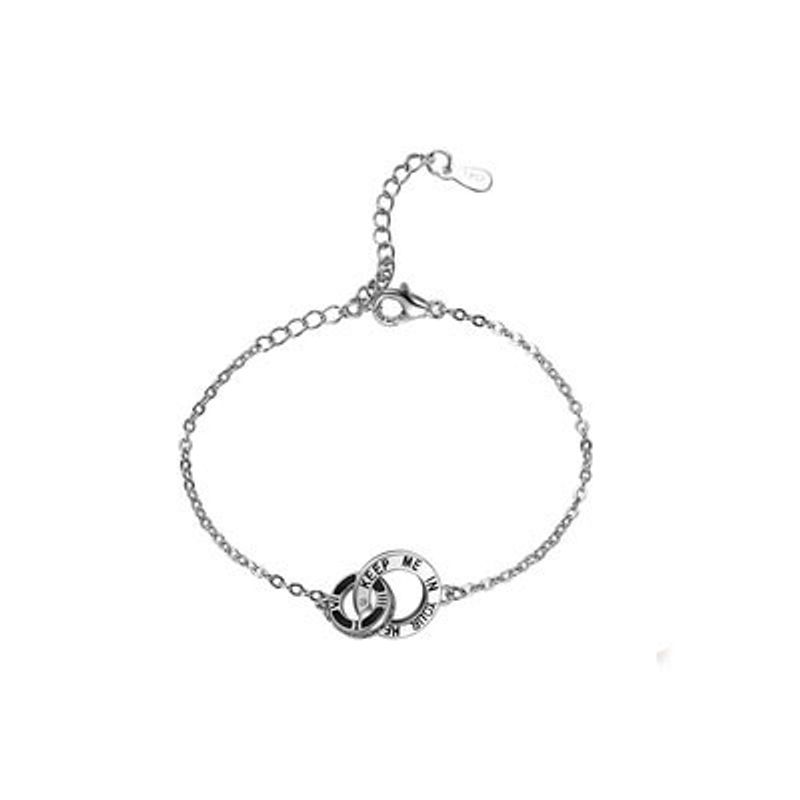 

Переплетающийся парный браслет Мужской и женский Одна пара Легкая роскошь Меньшинство Изысканный плетеный ручной ремешок Студенческая вечеринка Подарок на День святого Валентина Ring interlocking bracelet [female]]