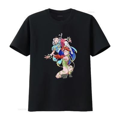 Chun Li Cammy Kung Fu Fighting Premium T Shirt Characters Art S Vintage Washed Graphic Stretched Slightly Soft Unisex
