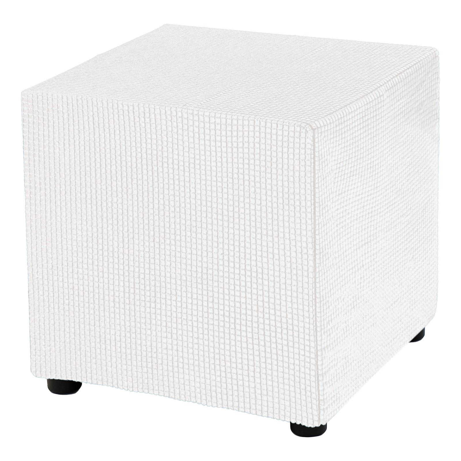 

Square Ottoman Cover 18x18x18 Stretch Ottoman Slipcovers Elastic Foot Stool Foot Rest Protector for Living Room Bedroom 18x18x18inch бежевий
