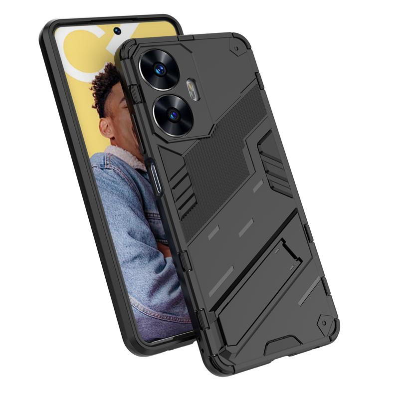 For Realme C55 Case Protective Phone Holder Case For Realme C55 Cover Invisible Bracket TPU Armor Realme C55 Case