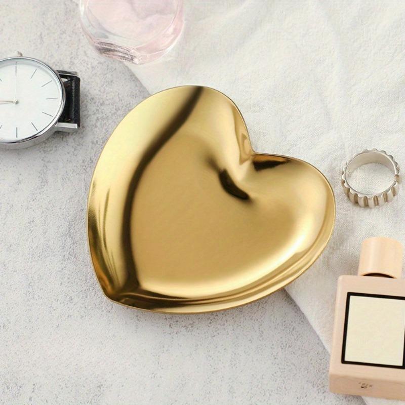 Floral Stainless Steel Bathroom Tray Decorative Organizer for Jewelry Cosmetics and Rings Modern Decor Accessory Perfect Gift