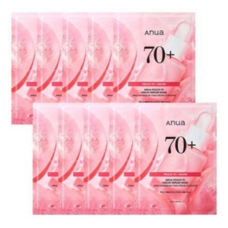 Anua Peach 70 Niacin Serum Mask 25g × 10Sheets