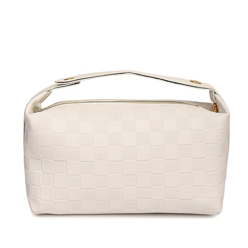 Checkerboard Cosmetic Bag Large Capacity