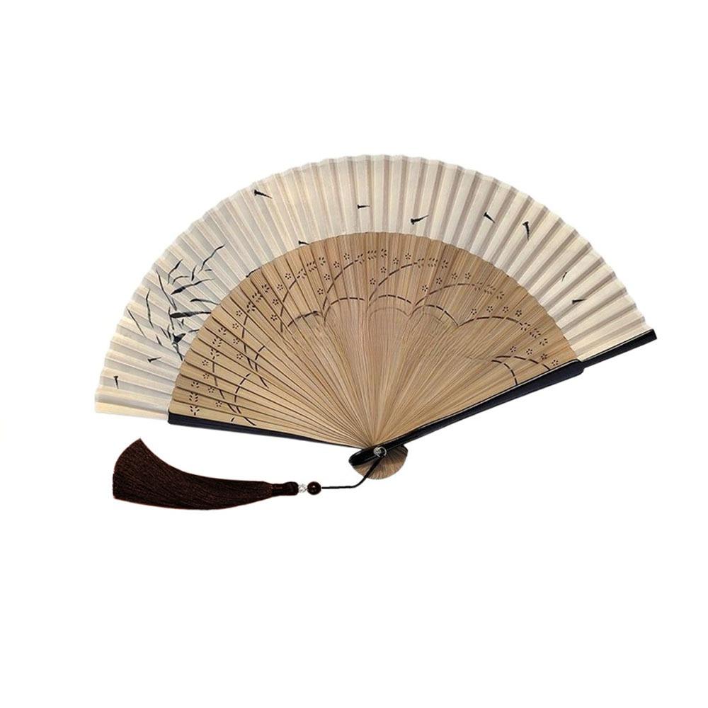 Ancient Dance Fan Handhold Cheongsam Fan Portable Folding Fan  Summer Gift