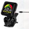 Portable Guitar Clip‑on Tuner USB Rechargeable Violin Ukulele Tuner Universals Digital Electronic Tuner Guitar Accessory