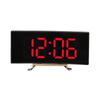 Creative large-screen curved LED home digital mirror clock ornament, multi-functional desktop luminous electronic clock