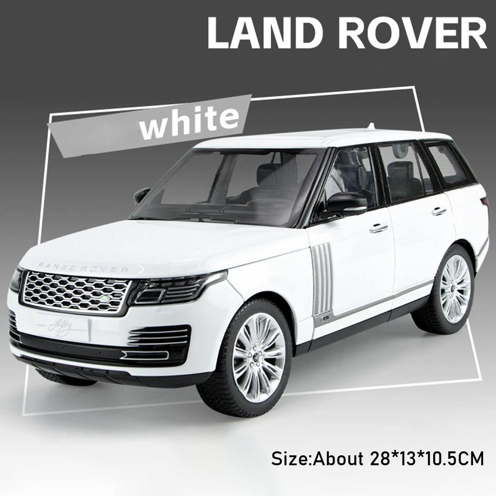Large 1:18 Land Rover Range Rover LC300 Car Model Toy Music Light Shock Absorption SUV Metal Diecast Models Christmas Present