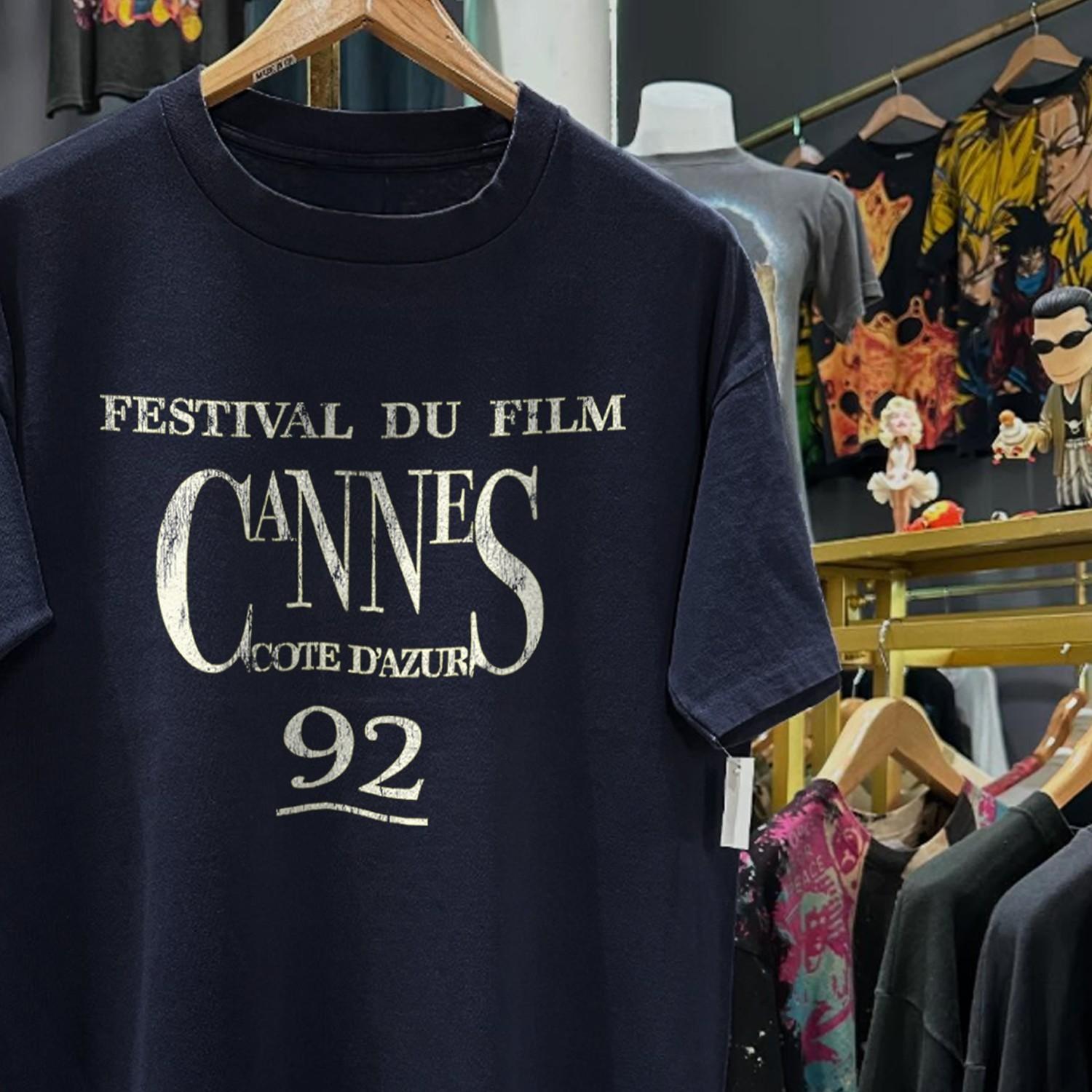 1992 Cannes Film Festival Rare T-Shirt Black S XL