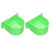 2Pcs Bird Feeding Utensils Hanging Long Lifespan Bite Resistant Professional Exquisite Pet Accessory Plastic