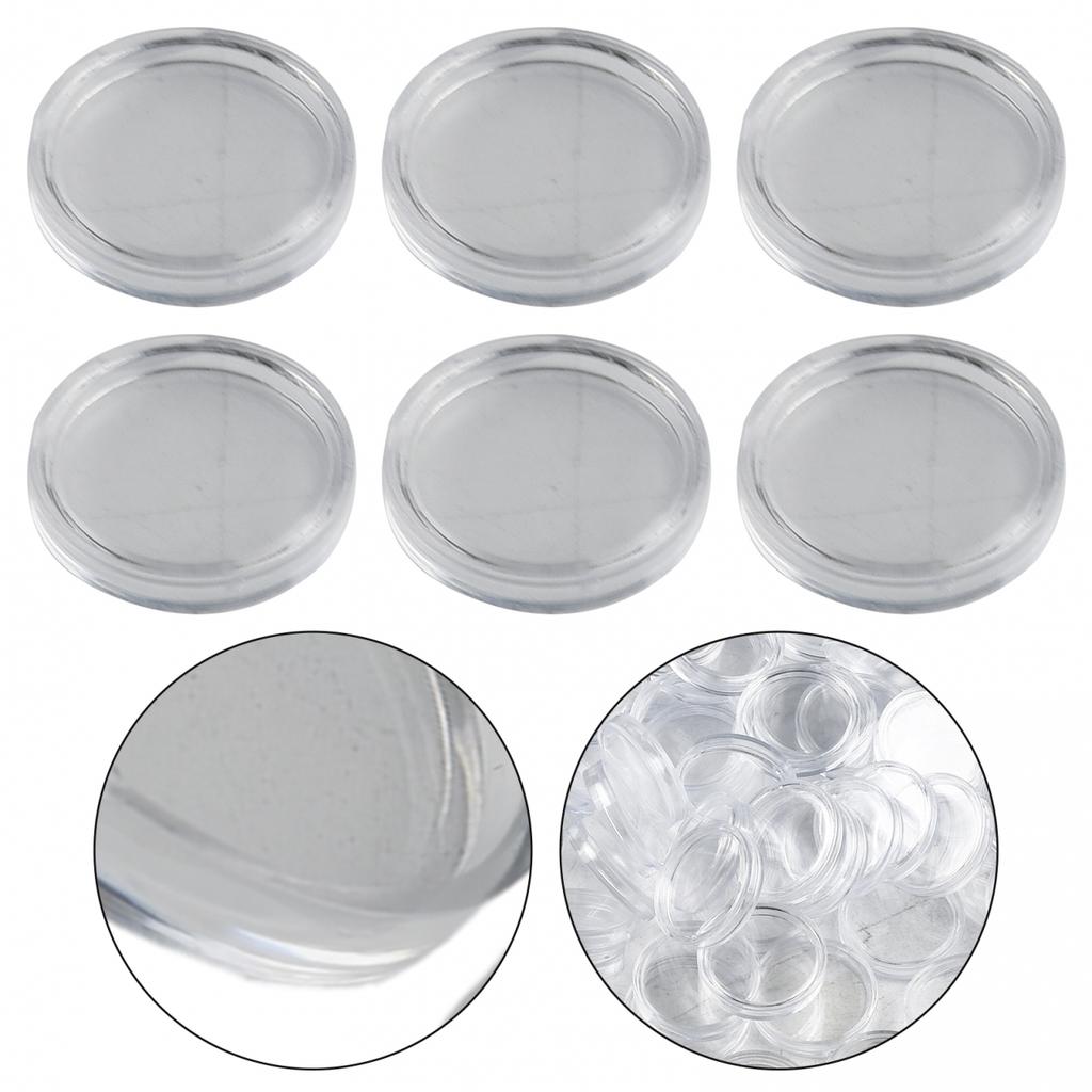 Supplies Coin box Holders Clear Capsules Containers Protective Transparent