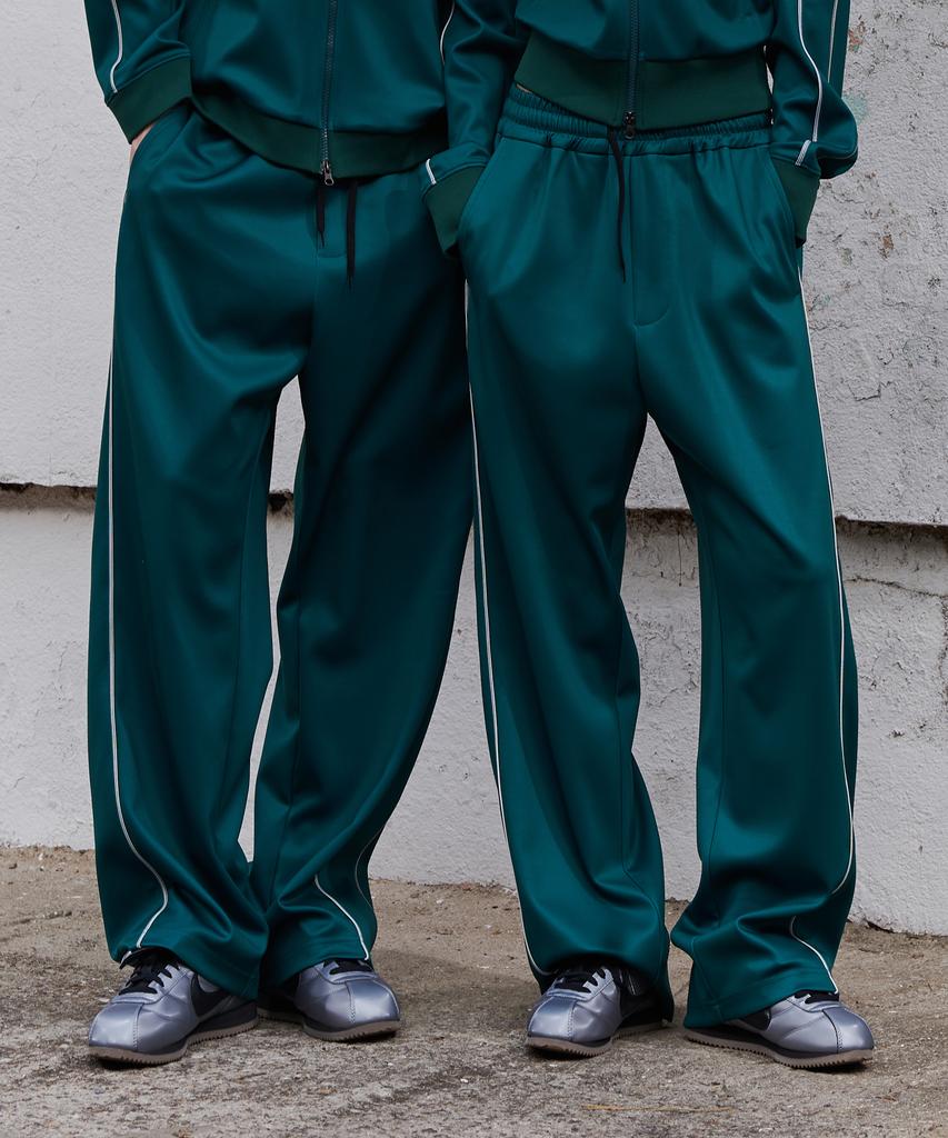 GALEX Sideline Wide Track Pants Green Ga5550 Gn