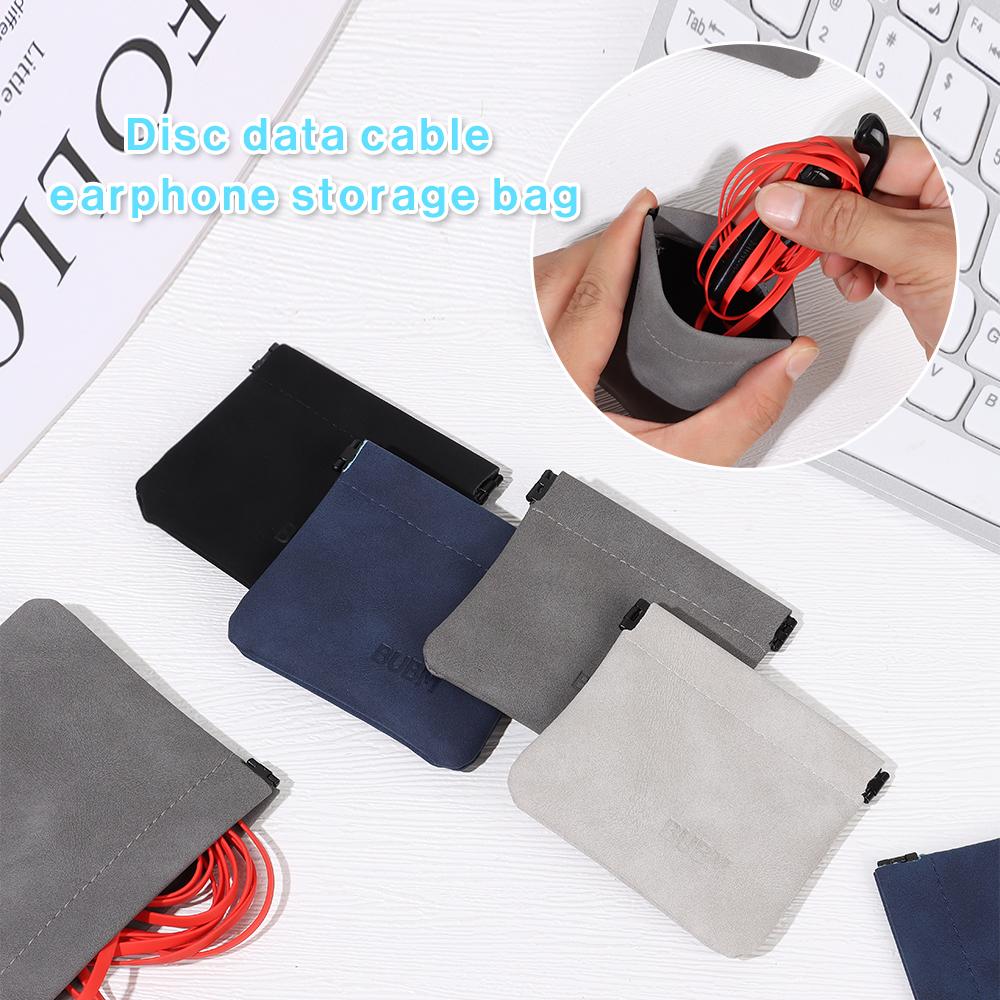 Pouch Small Wallet USB Data Cable Organizer Coin Purse Earphone Storage Bag Headphone Accessories