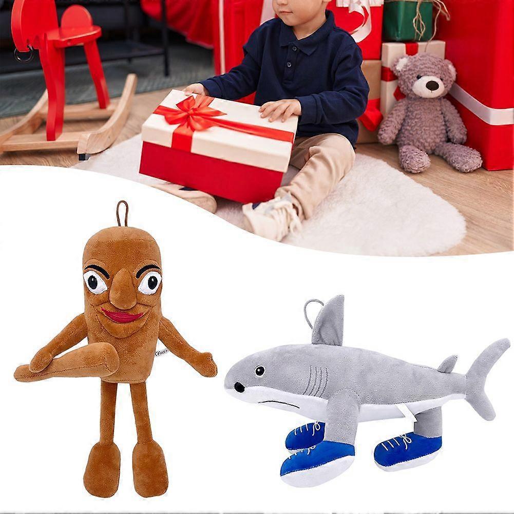TungTungSahur Tralalo Shark Plush, Tralalero Tralala Plush Italian Meme Stuffed Animals Doll Toys Gift for Boys Girls