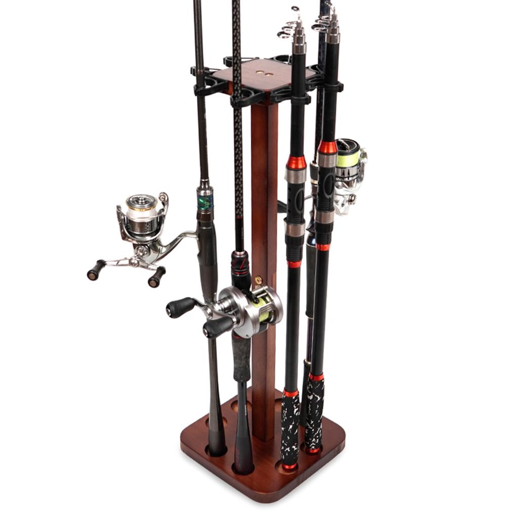 Gulvstativ Fiskestangstativ Vertikal Oppbevaringsholder Fiskestangstativ Holder 8/14 Stenger Fiskeutstyr Utstyr Organiserer