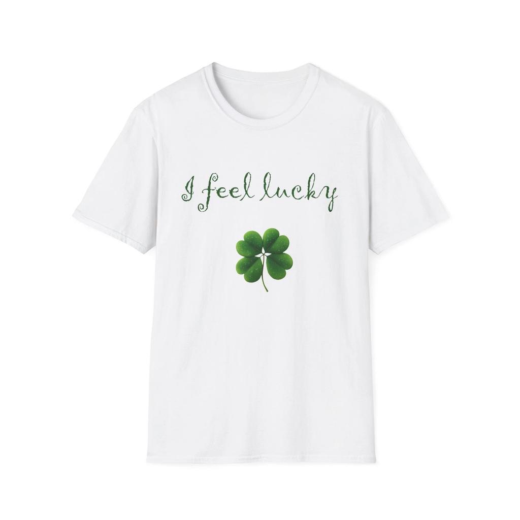 I Feel Lucky Four Leaf Clover T-Shirt | St. Patrick's Day Luck