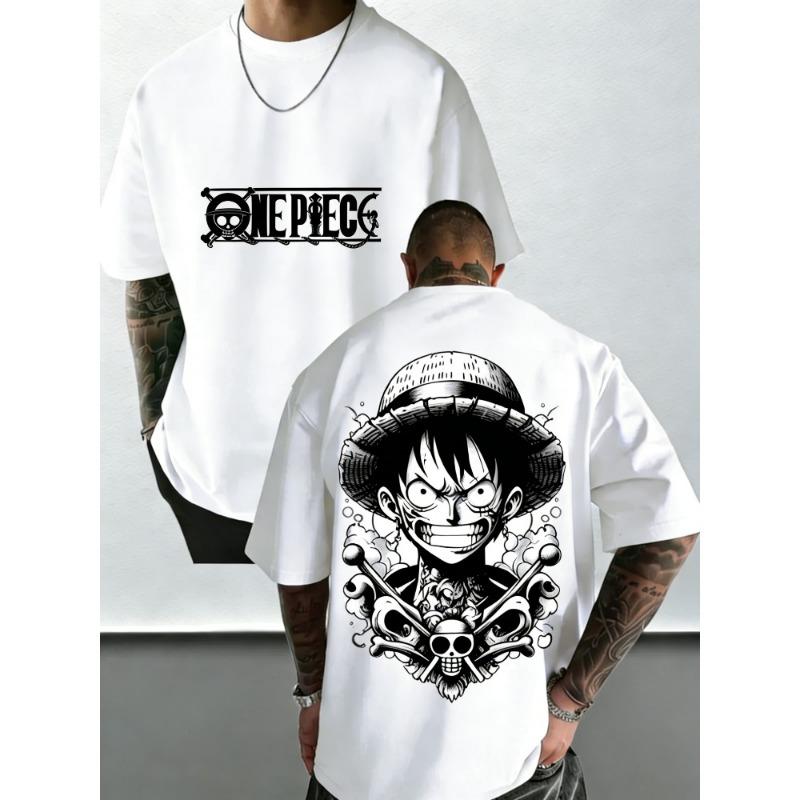 Anime printed men's and women's T-shirts casual tops fashionable streetwear