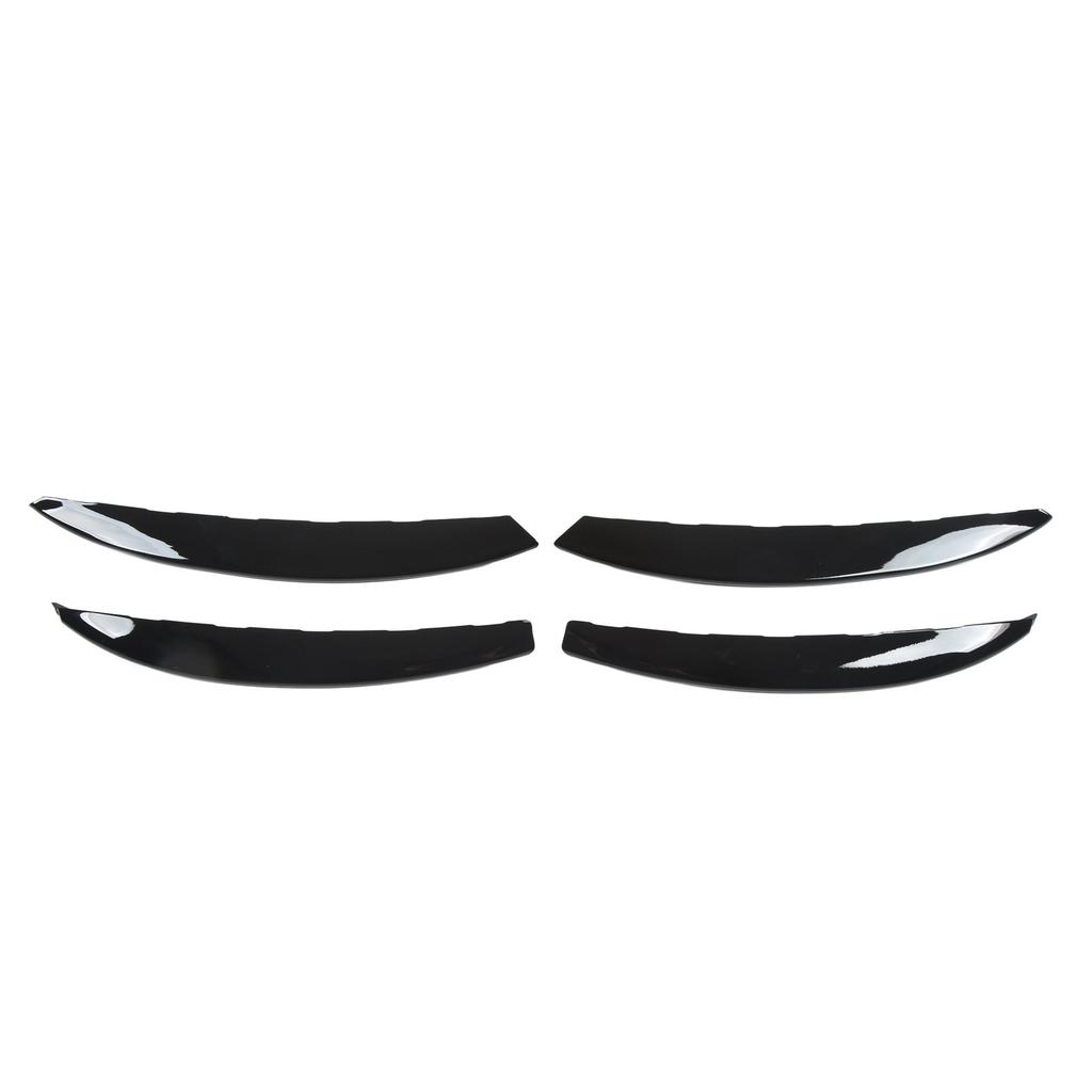4 Pcs Front Fog Light Grille Trim Eyelid Eyebrow Wind Knife Strip Replacement for Mercedes?Benz