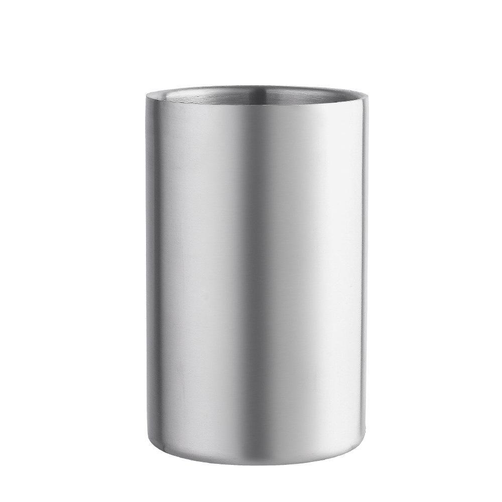 Bar KTV Double-Layer 1600ml Stainless Steel Portable Ice Bucket - Ideal for Outdoor and Commercial Use