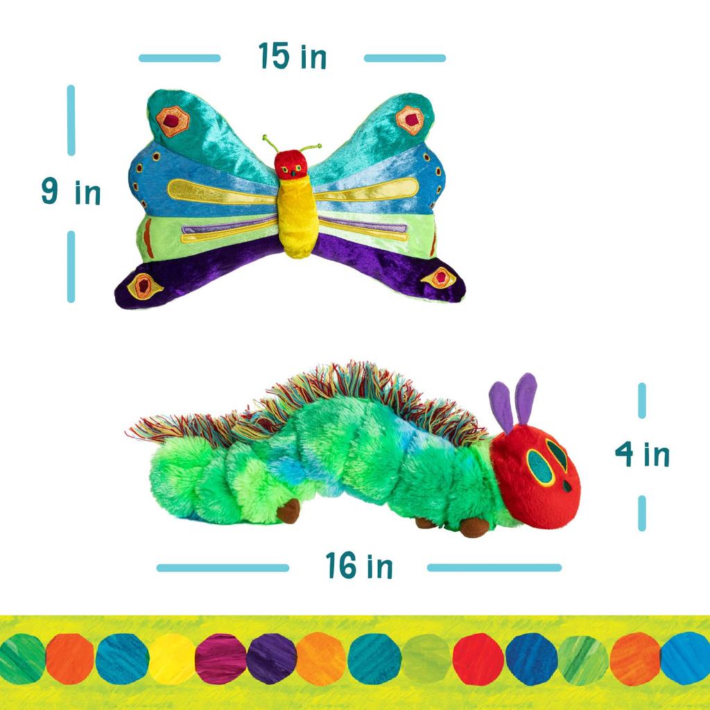 Kids Preferred The World of Eric The Very Hungry Caterpillar Reversible Plush by Kids Preferred Carle Caterpillar/Butterfly [item]