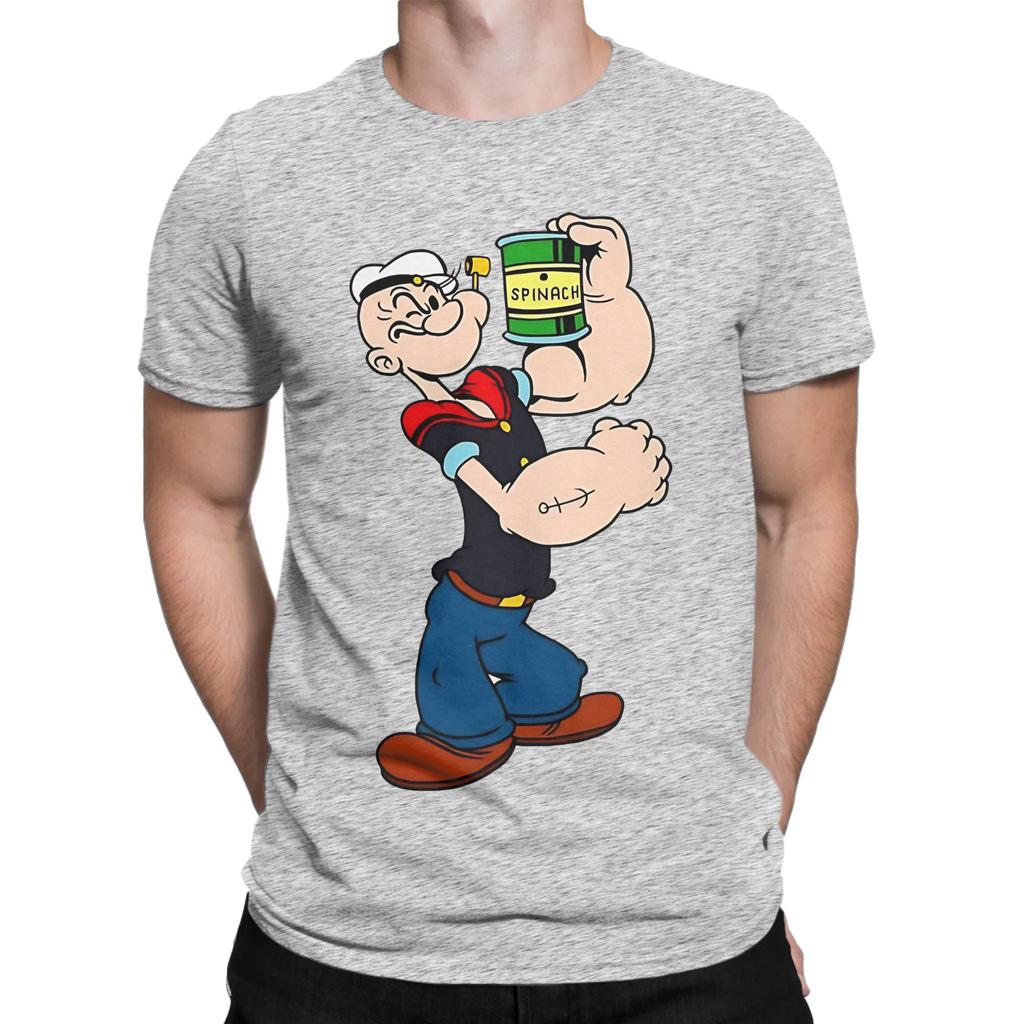 pPopeye poster Novelty 100 Cotton TShirt pPopeye Tees Tops For Unisex