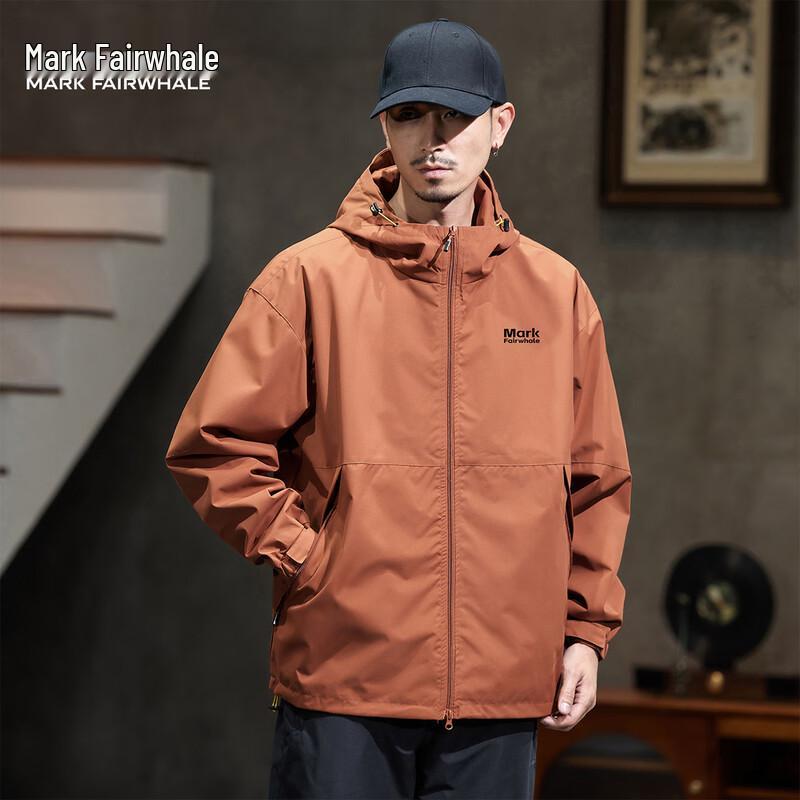 Mark Fairwhale Men's Casual Hooded Sports Jacket