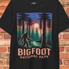 Bigfoot T-shirt National Park Shirt Sasquatch Cryptid Tee Monster Lore Cryptozoology Gift for Hikers Campers and Bigfoot Fans