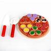 Wooden Play Kitchen Set: Simulated Vegetables, Shiitake Mushrooms, and Pizza Cutting Toy