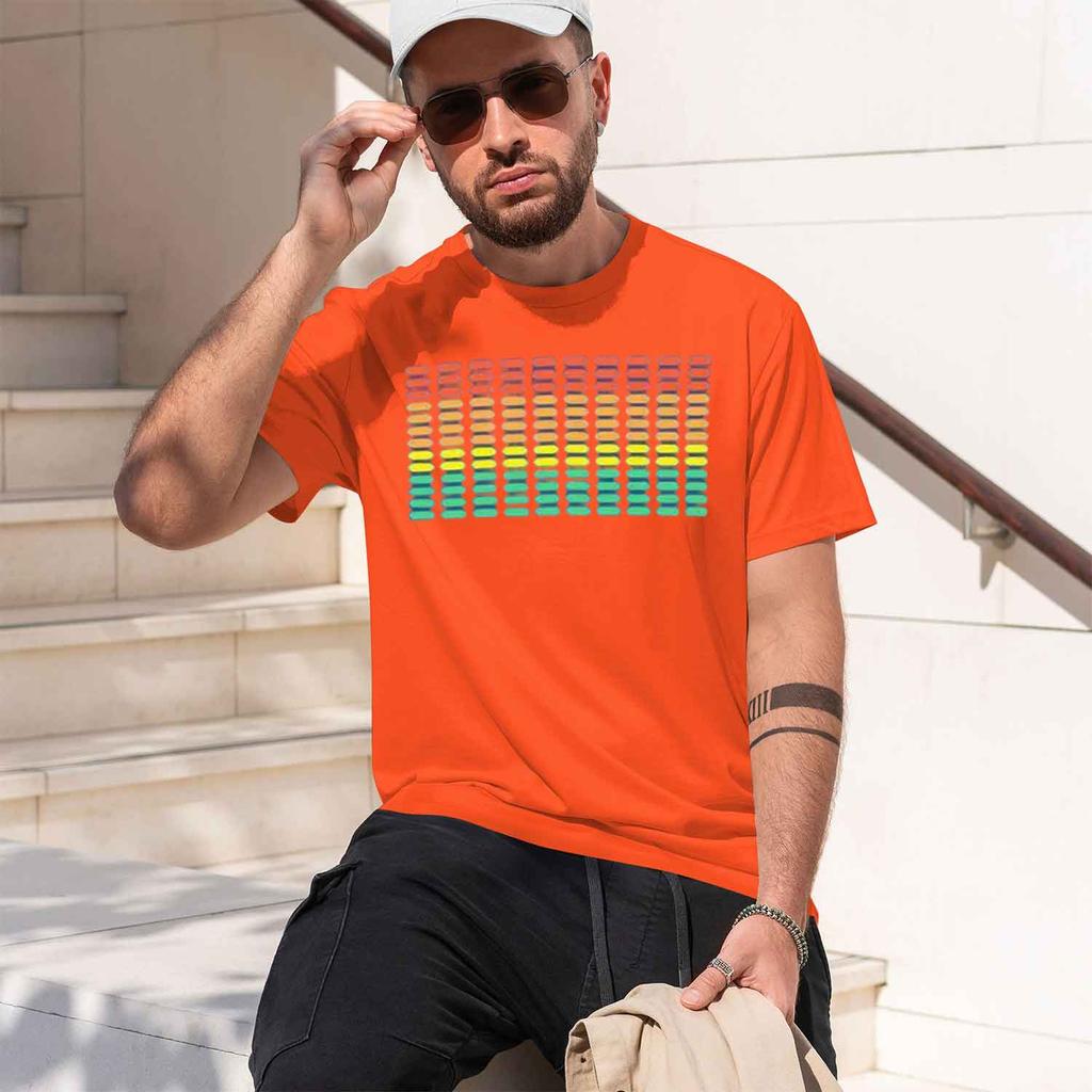 Colorful Grant Pattern Unisexs Tshirt Abstract Design Summer Casual Wear Gift For Him 2026 New Model Shortsleeve Crewneck Tshirt
