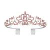 European And American Wedding Bride Crown Headgear Crystal Birthday Hair Accessories Wedding Studio Queen Hair Accessories Crown Headband