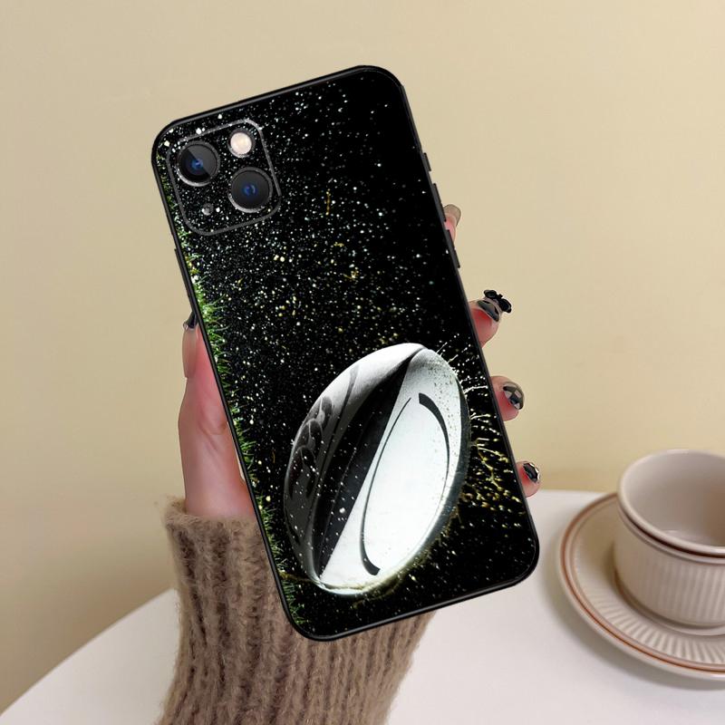 Rugby Ball Phone Case For iPhone 11 15 12 13 14 16 Pro Max 7 8 Plus X XR XS Mas Shell Cover