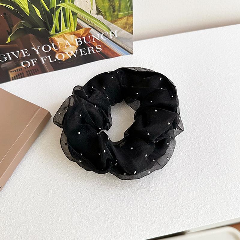 

Новое корейское издание Модные блестящие циркониевые сетчатые резинки для волос для женщин Простая темпераментная повязка на голову Аксессуары для волос для девочек