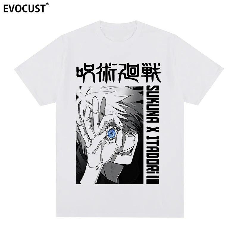 Jujutsu Kaisen Vintage Satoru Gojo koszulka bawełniana koszulka unisex nowa koszulka damska topy