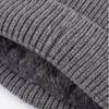 Unisex Goggle Knitted Beanie Hat with Removable Glasses Thick Fleece Lined Windproof Warm Winter Skull Cap for Outdoor Skiing Snowboarding