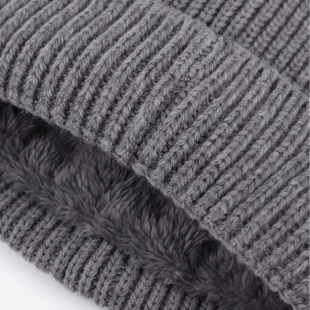 Unisex Goggle Knitted Beanie Hat with Removable Glasses Thick Fleece Lined Windproof Warm Winter Skull Cap for Outdoor Skiing Snowboarding