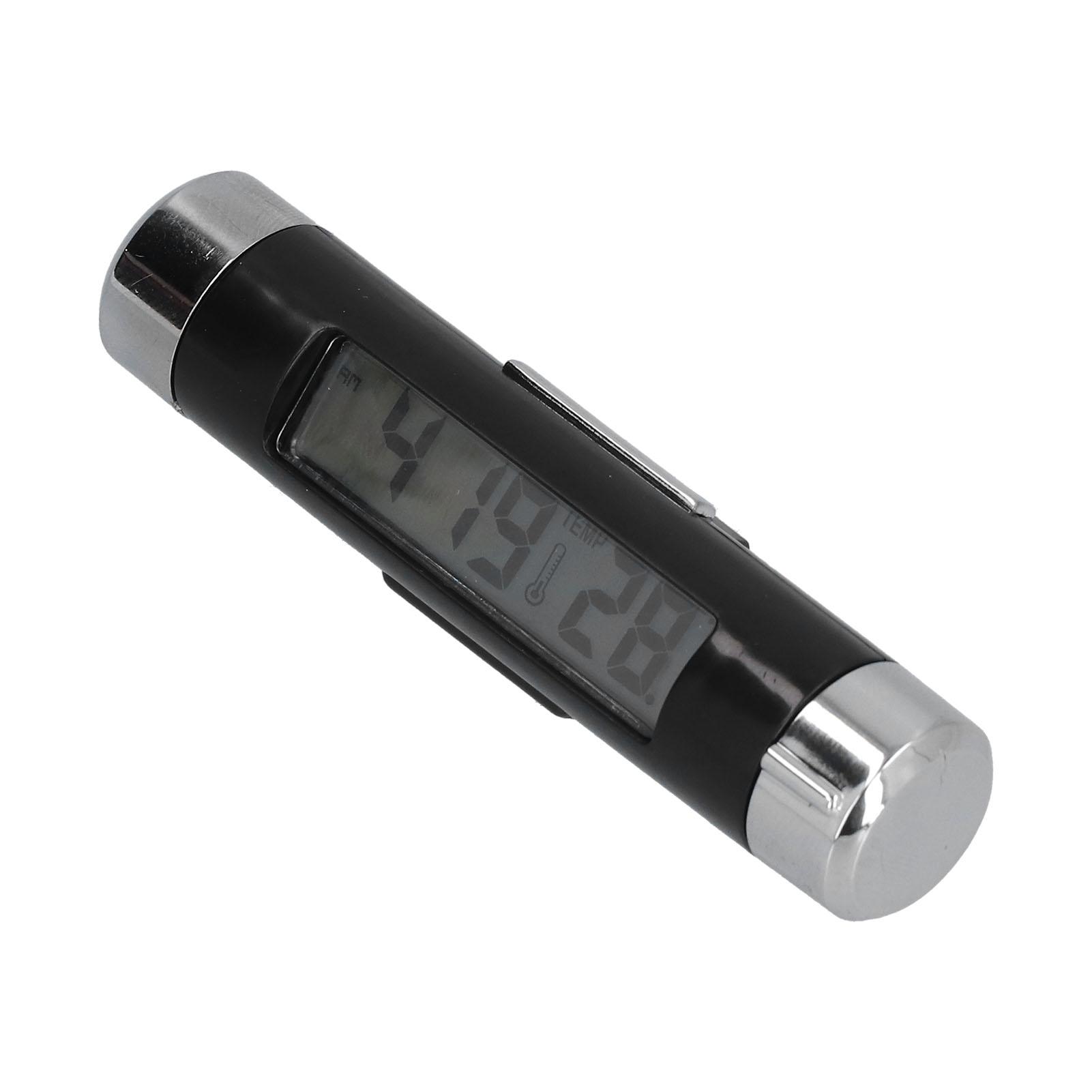 

K01 Car Thermometer Battery Powered Multifunctional Luminous LCD Car Dashboard Clock