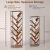 10 Shelf Industrial-Style Bookshelf - Black/Brown