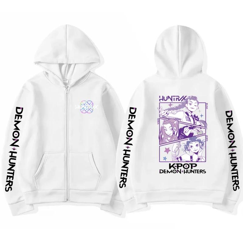 Anime Graphic Zipper Hoodie Women Autumn Winter Harajuku Casual Fashion Coat Men Hip Hop Y2K Long Sleeve Fleece Jacket Hoodie