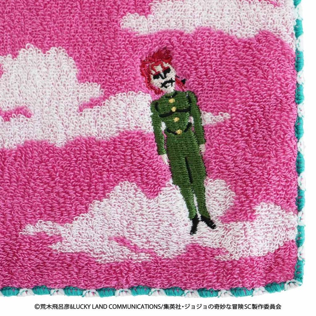 Bizarre Stardust Terence Doll Towel Handkerchief 0 FALSE Towel Hand Towel 25cm [JoJo's Adventure Crusaders] T. D'Arby/Kakyoin (Pink) Approx.